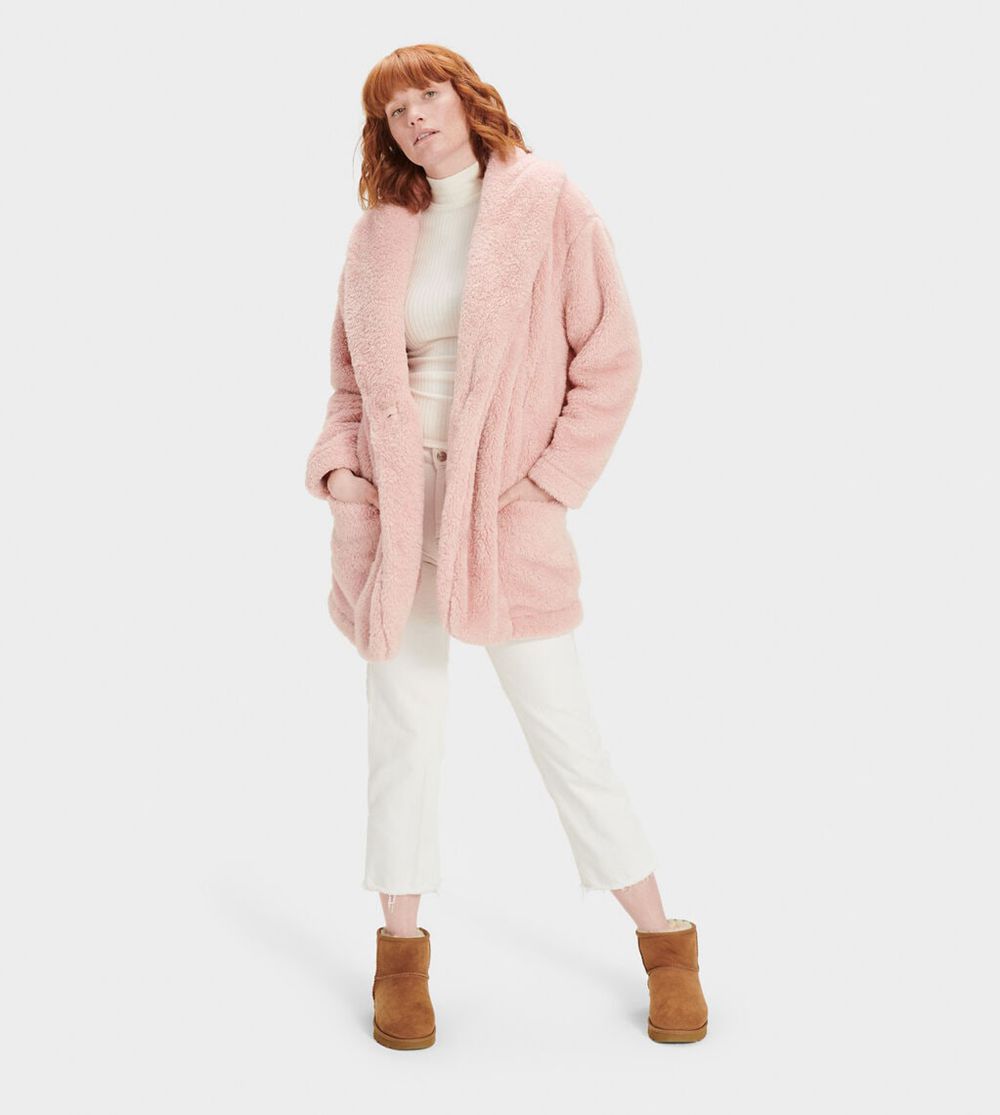 Ugg Cardigans Canada - Ugg Women's Annona Sherpa Travel Rose